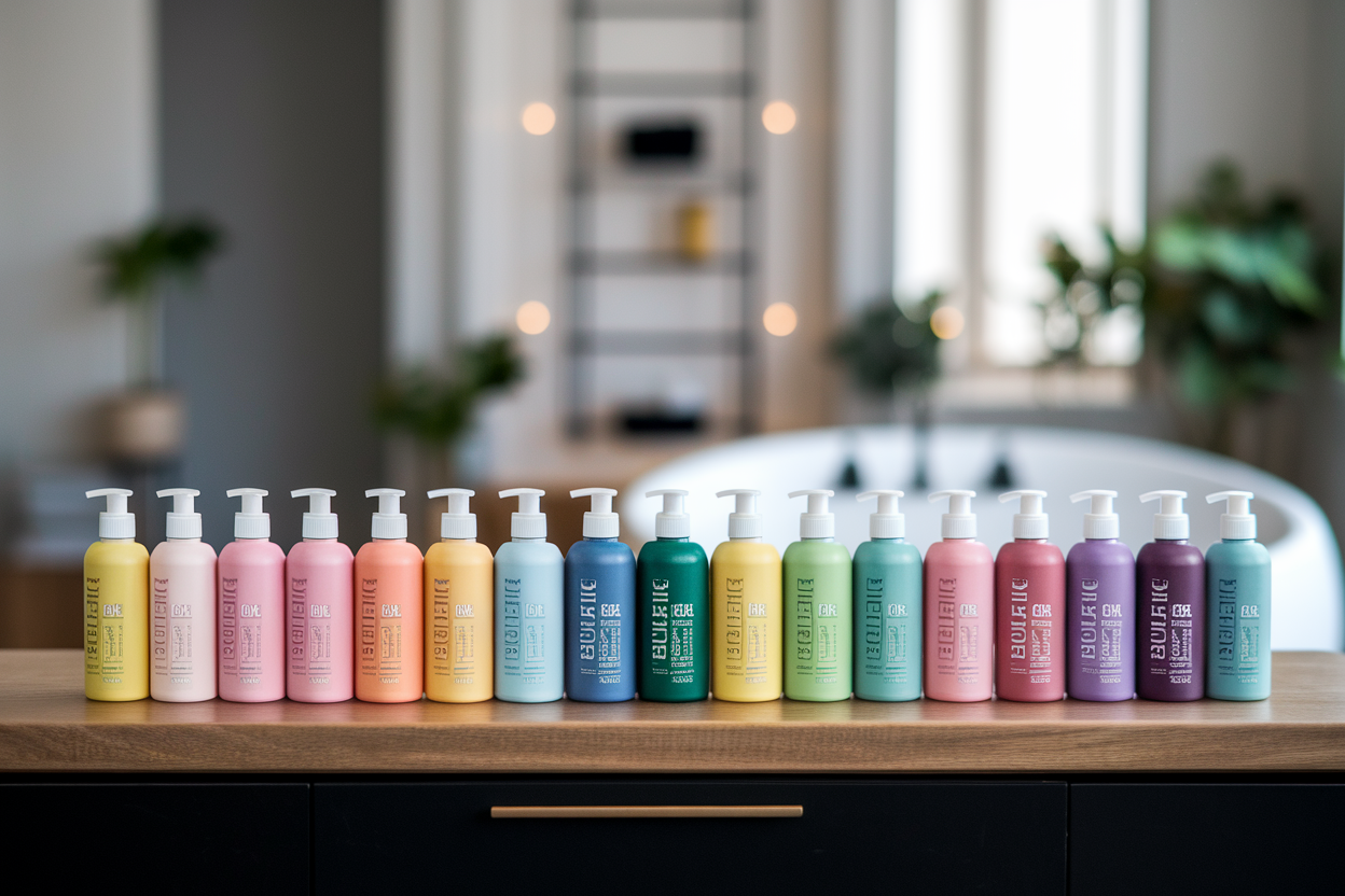 bouteilles-produits-cheveux-plan-bois