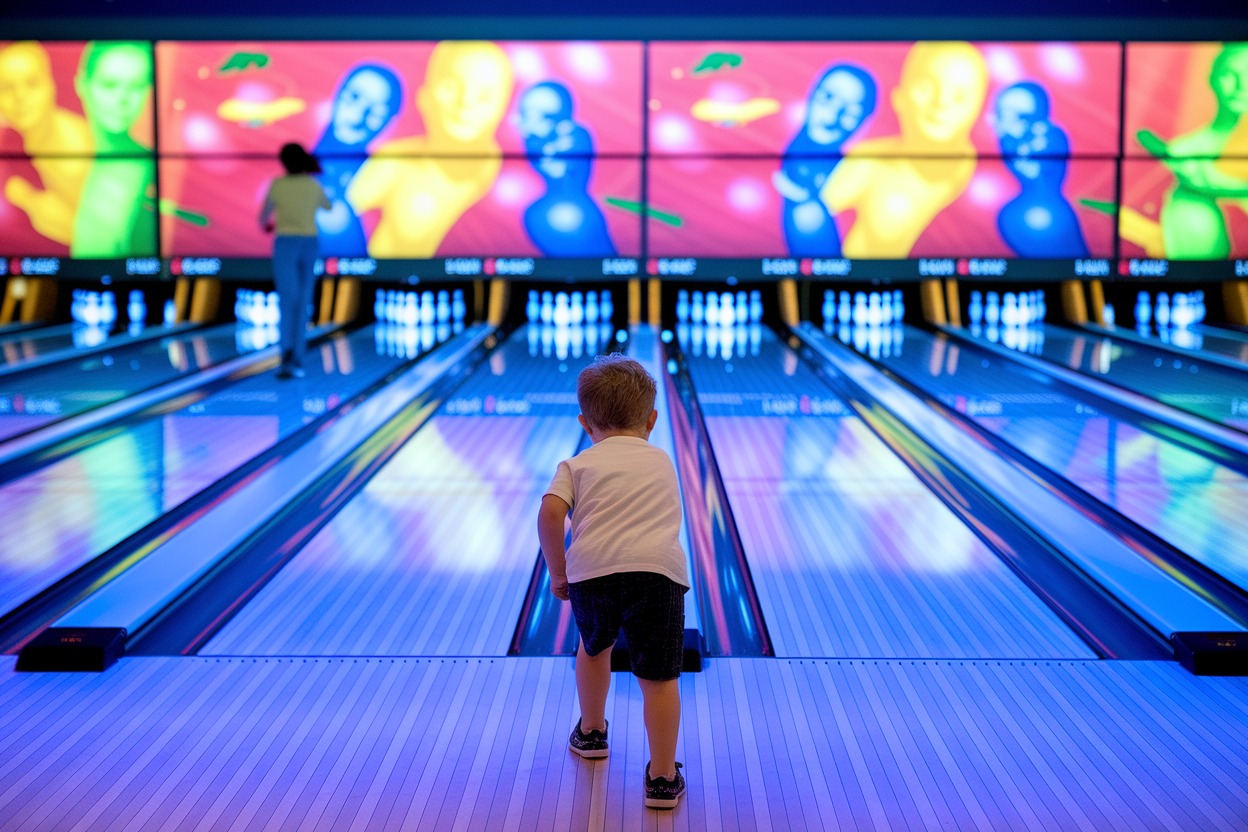 enfant-dos-bowling-pistes-quilles